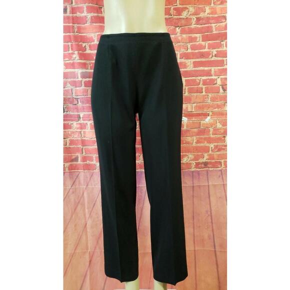 Emporio Armani ~ Designer ~ Straight ~ Leg Dress Womens Pants Black Size 44 EUC